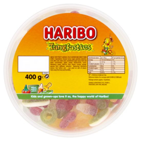 Picture of Haribo Tangfastics Drum 400g x8